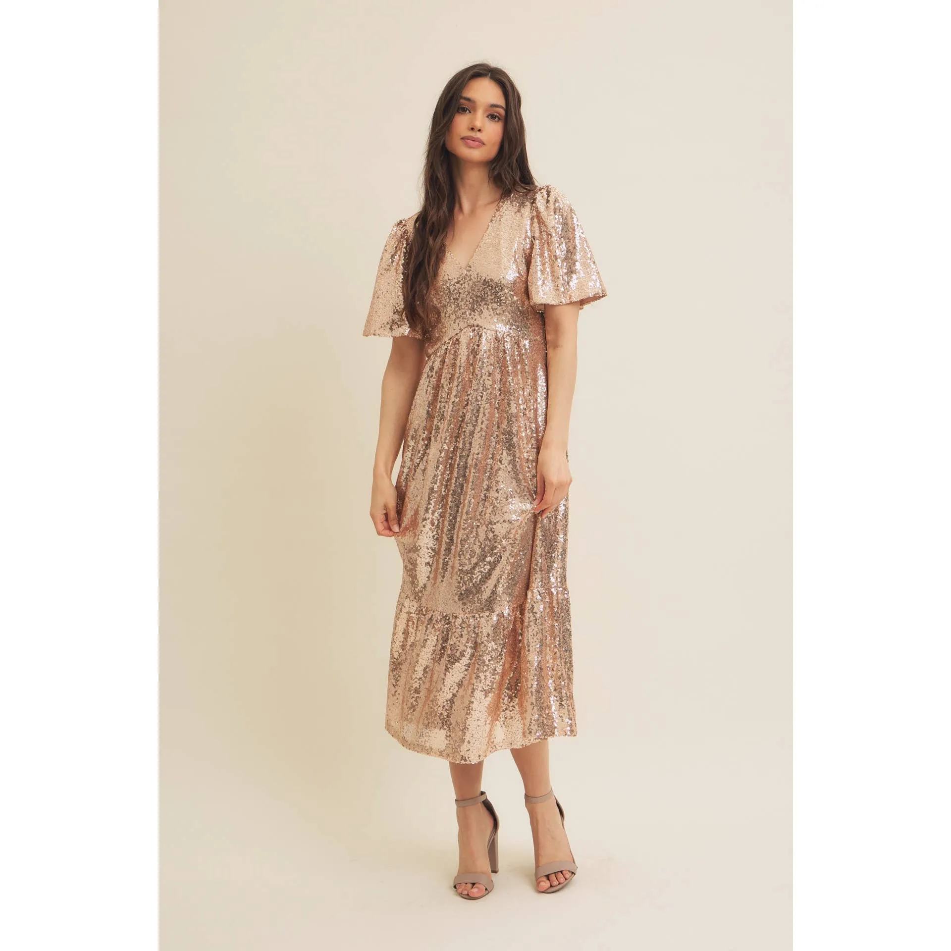 Holidaze Sequin Midi Dress