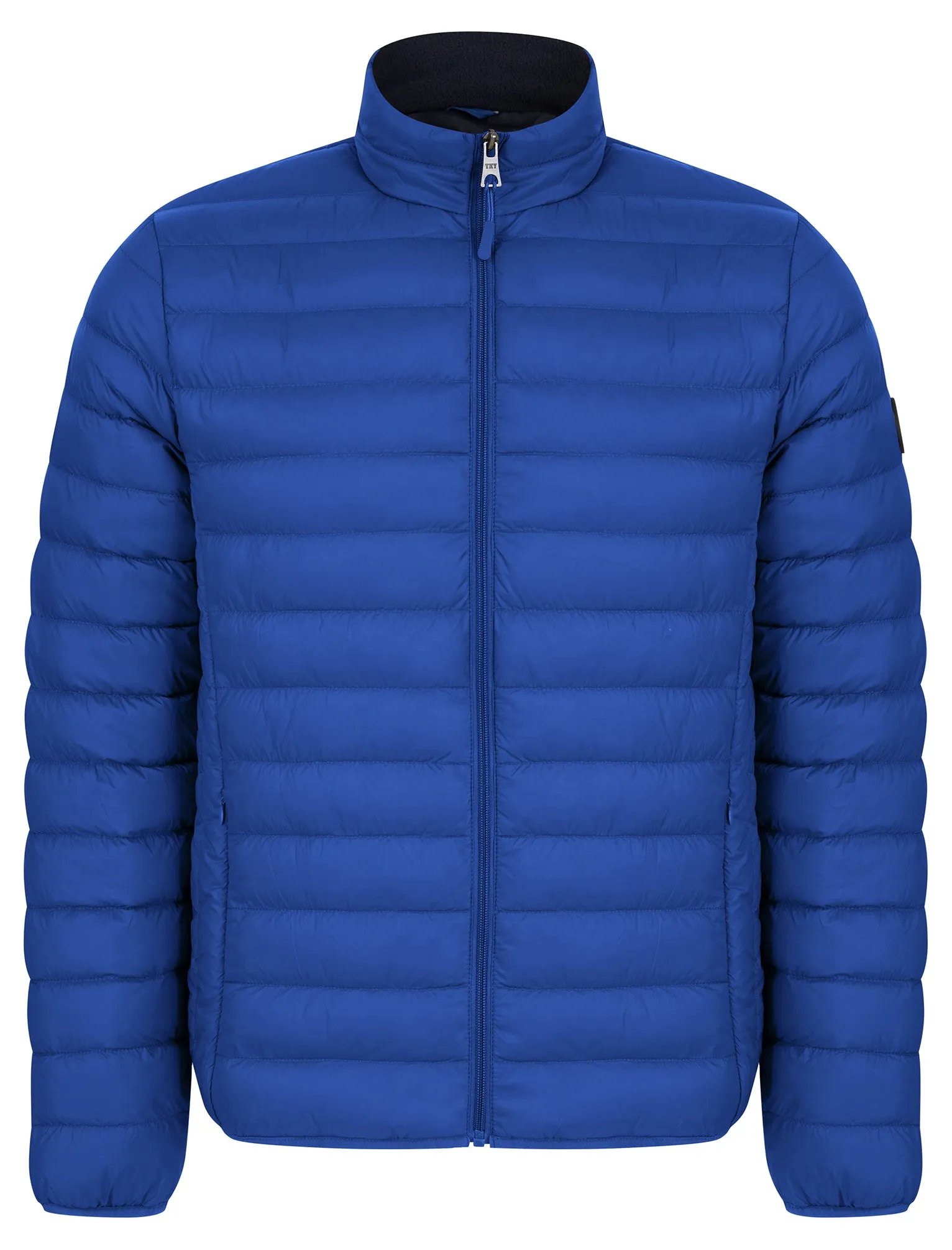 Ica Funnel Neck Quilted Puffer Jacket with Fleece Lined Collar in Sodalite Blue - Tokyo Laundry