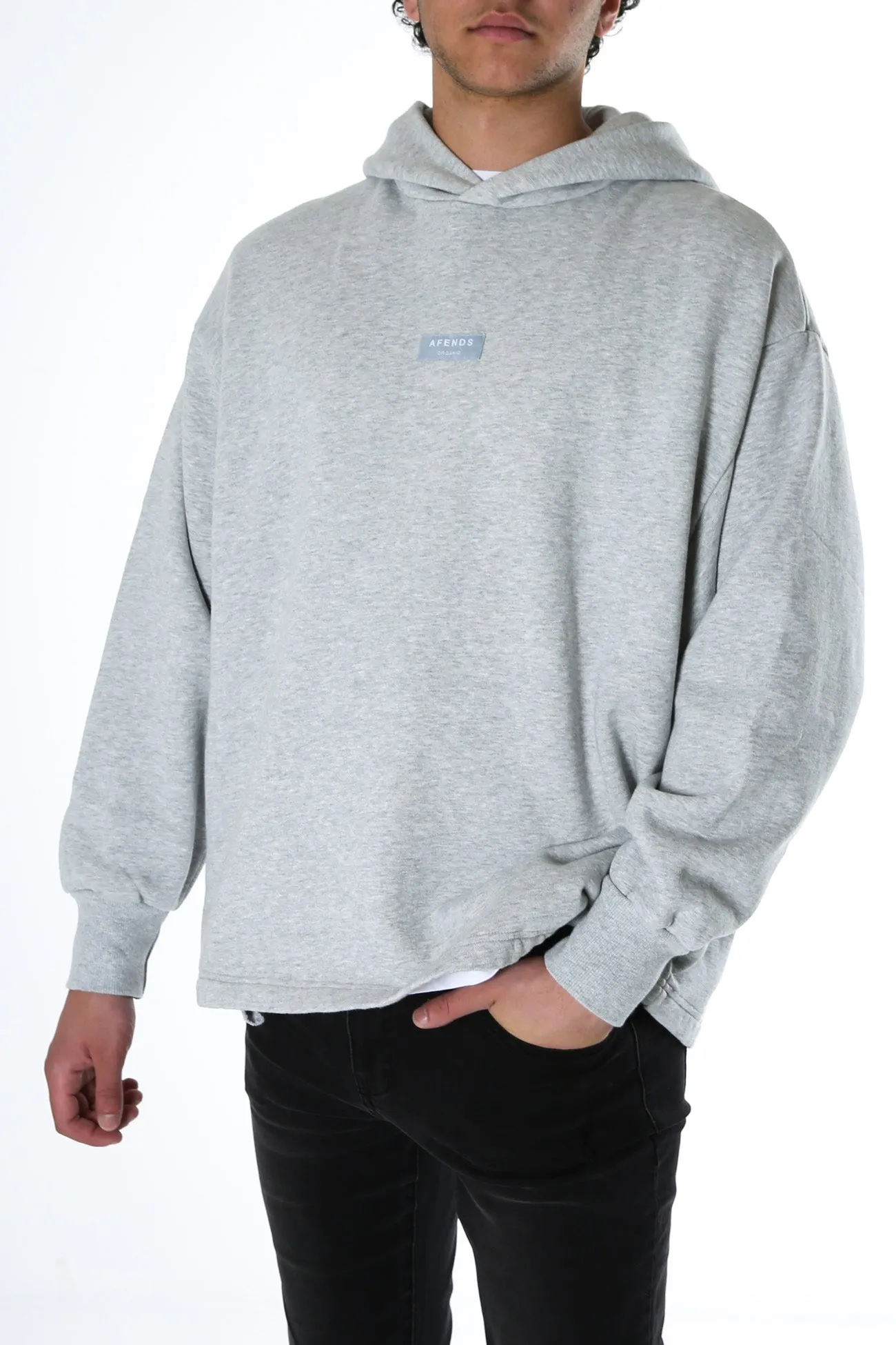 Industry Pull On Hood Grey Marle