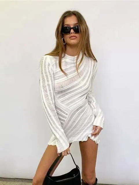 Ivory Knit Dress