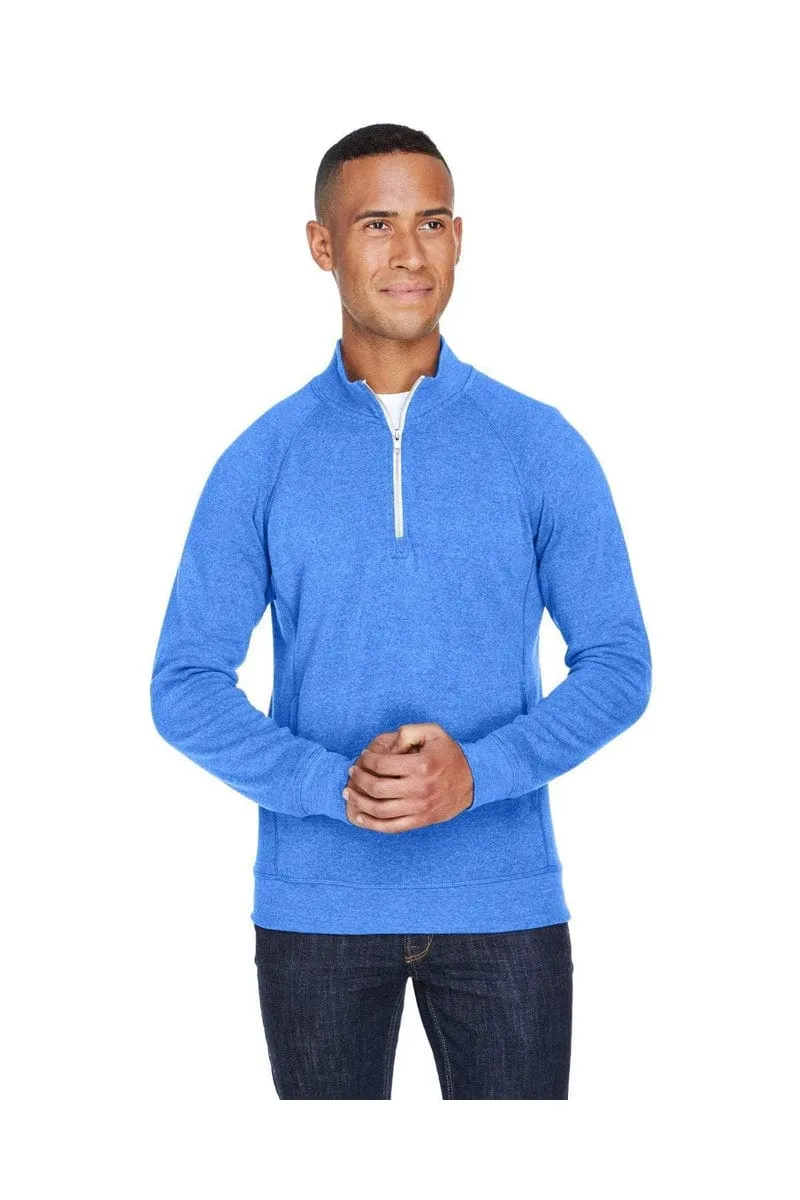 J America JA8869: Adult Triblend Fleece Quarter-Zip