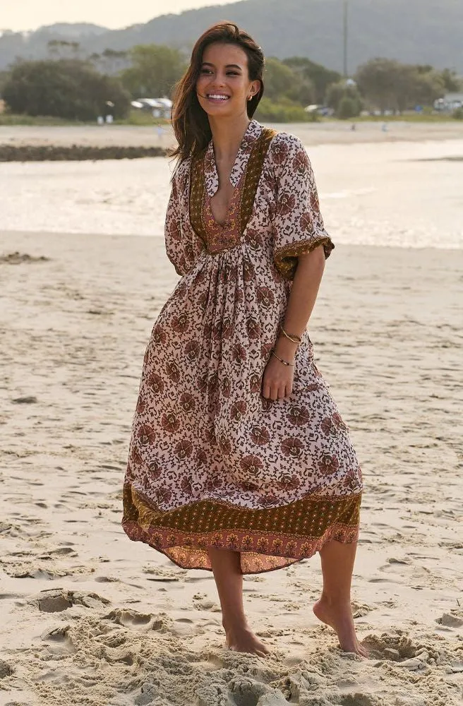 Jaase Wild Gypsy Print Boheme Midi