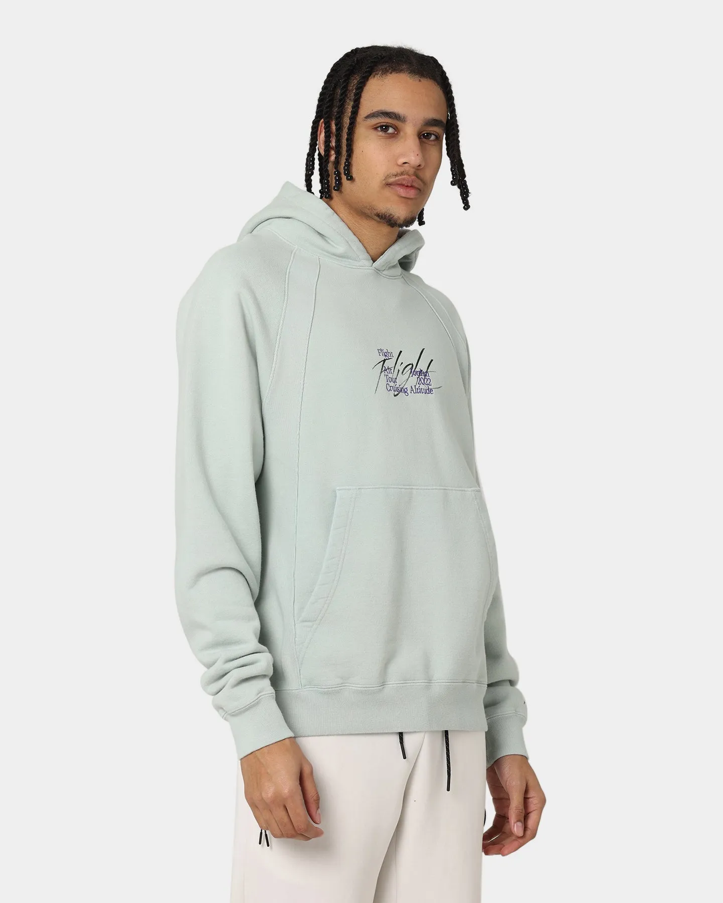 Jordan Flight Heritage French Terry Pullover Hoodie Seafoam