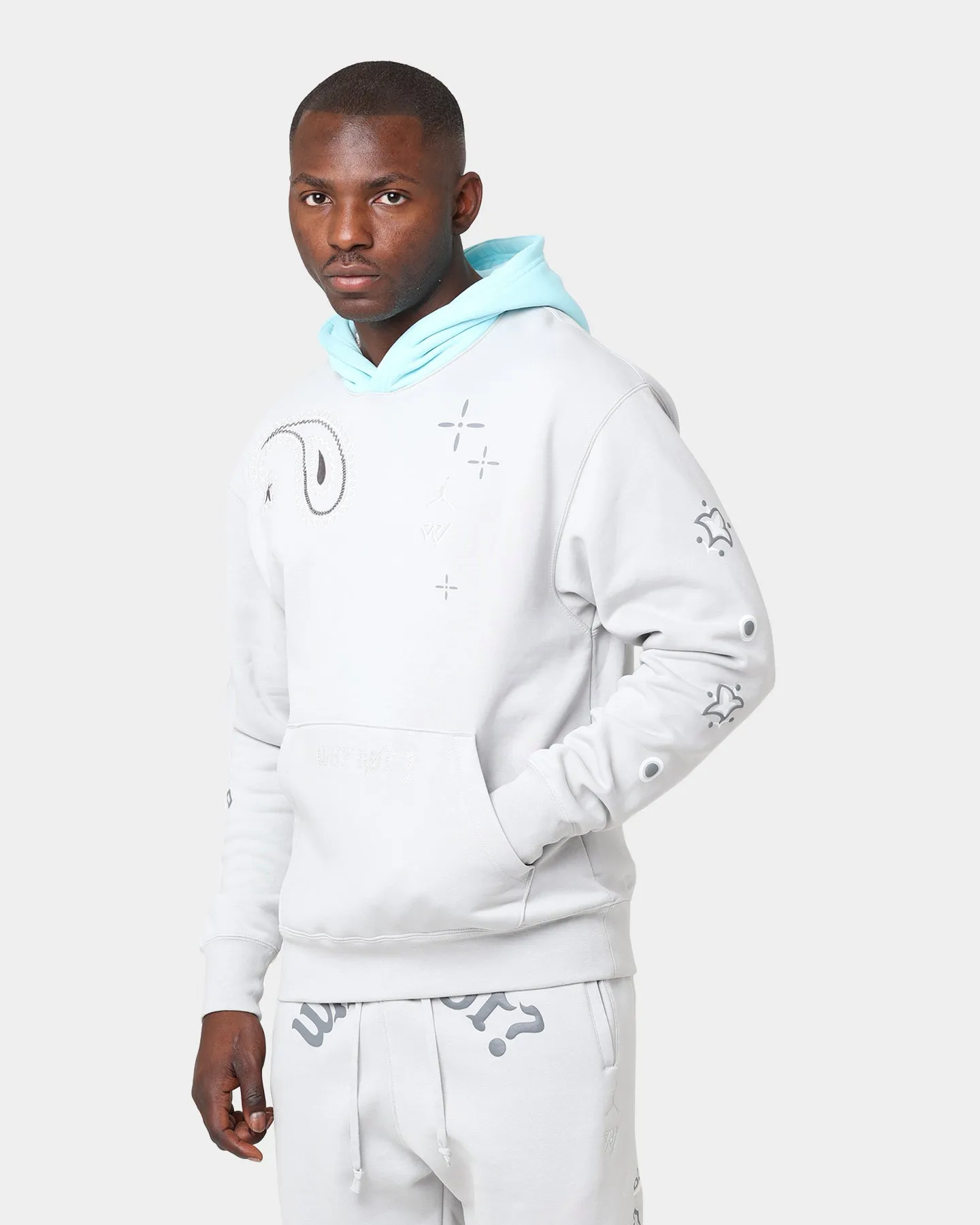 Jordan Westbrook Pullover Hoodie Grey Fog/Copa