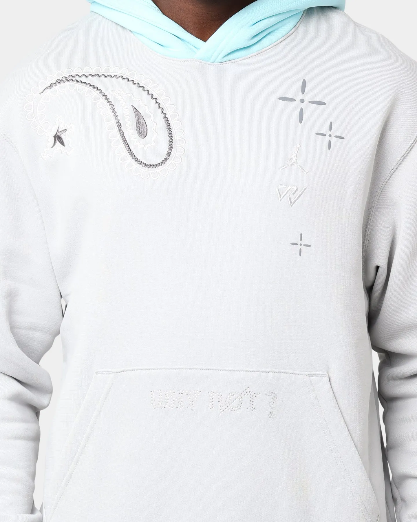 Jordan Westbrook Pullover Hoodie Grey Fog/Copa