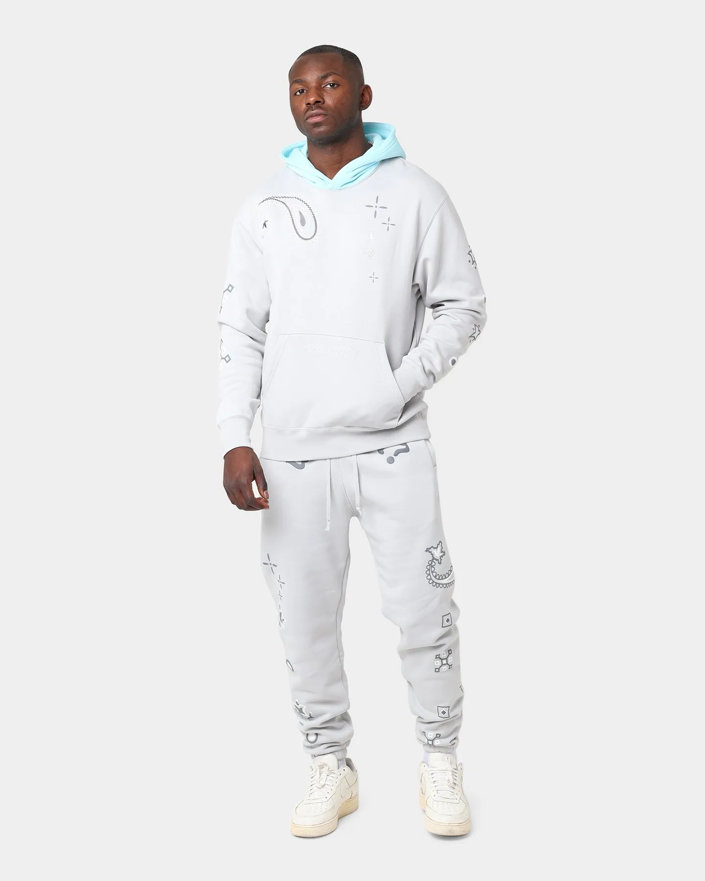 Jordan Westbrook Pullover Hoodie Grey Fog/Copa