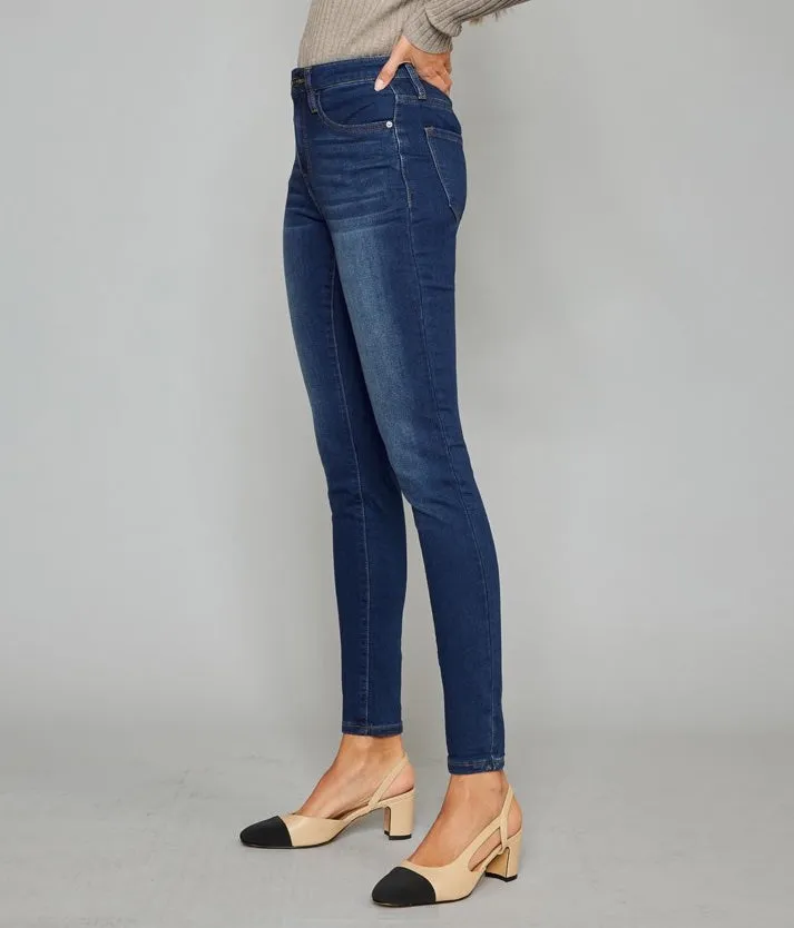 Kancan DARK WASH HIGH RISE SUPER SKINNY JEANS