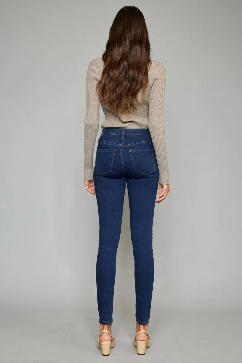 Kancan DARK WASH HIGH RISE SUPER SKINNY JEANS