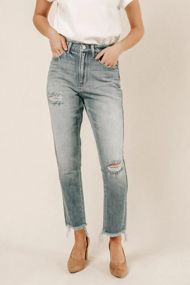 Kancan Distressed Mom Jeans