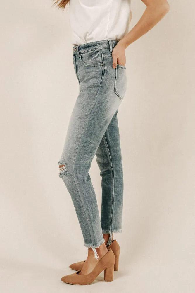 Kancan Distressed Mom Jeans