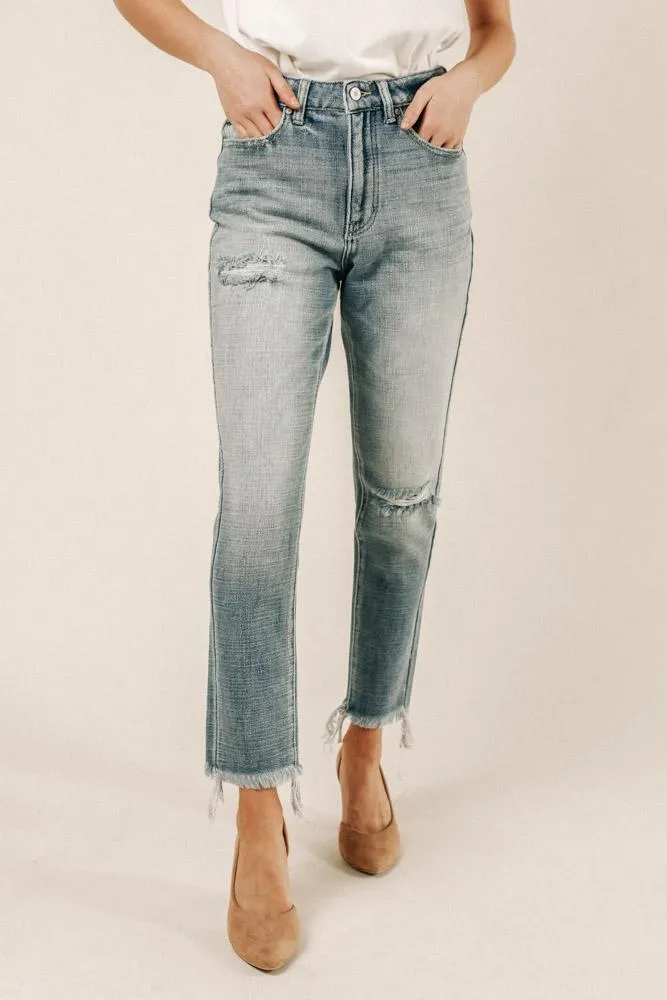 Kancan Distressed Mom Jeans