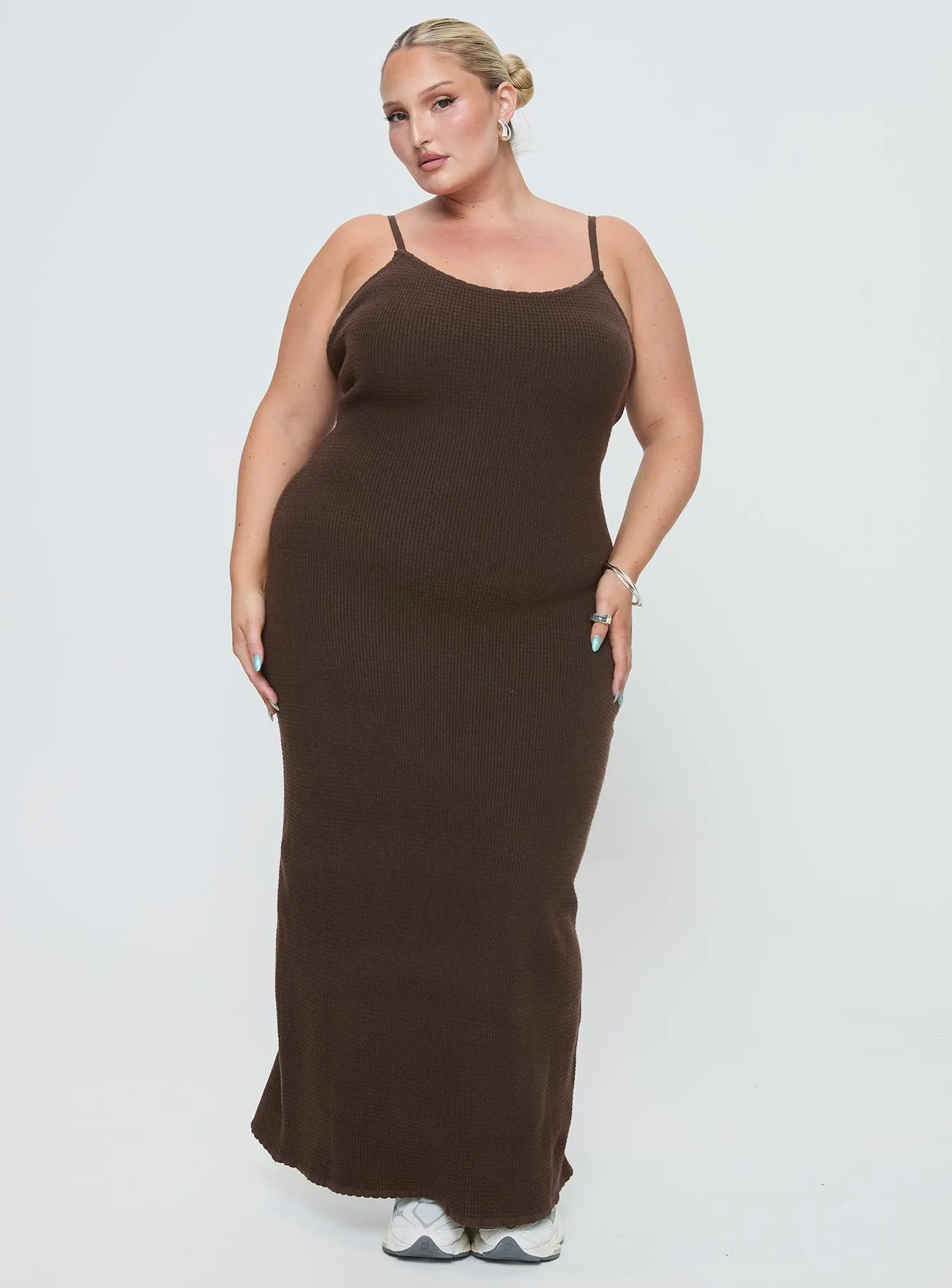 Kattan Maxi Dress Chocolate Curve