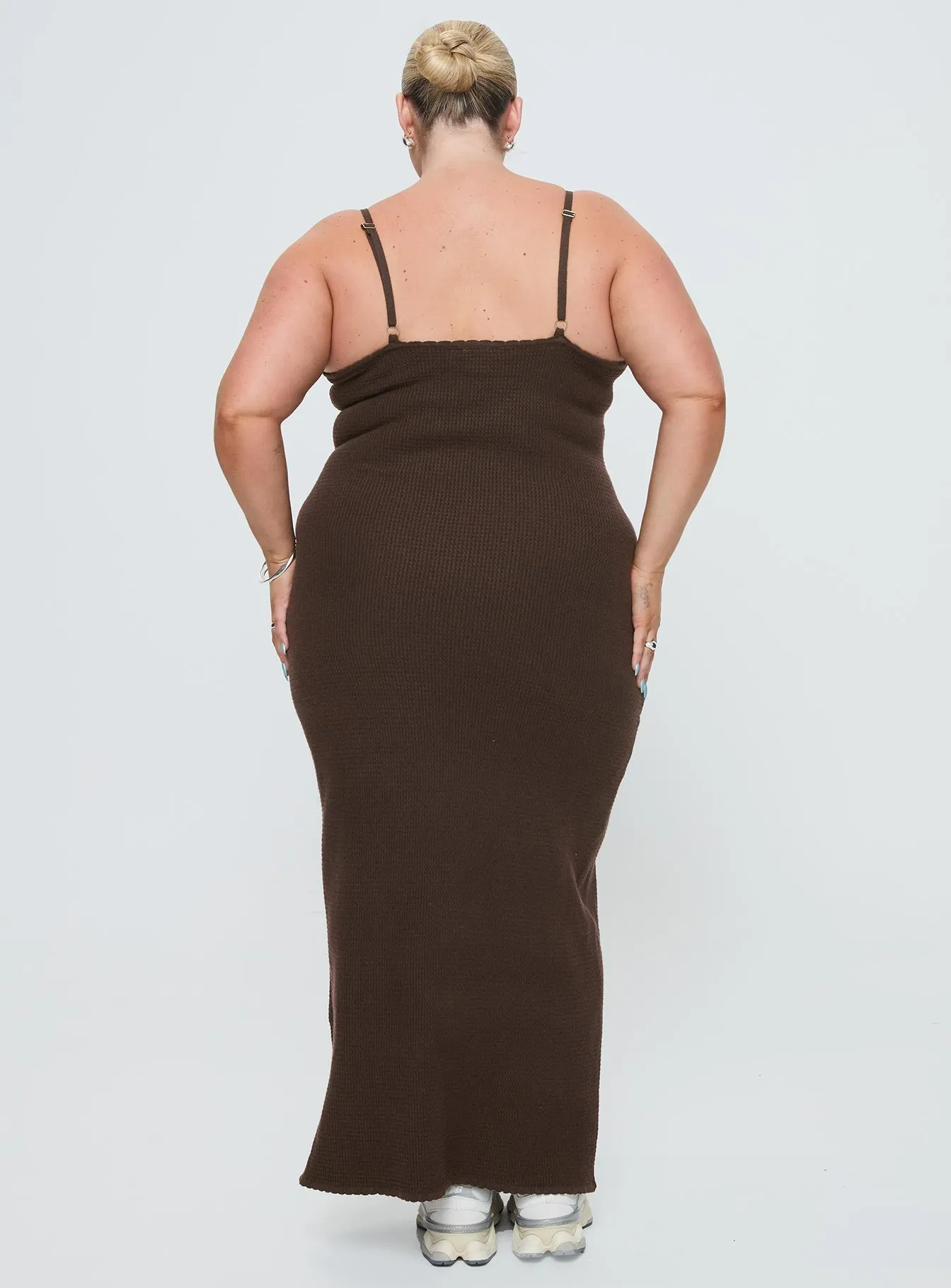 Kattan Maxi Dress Chocolate Curve