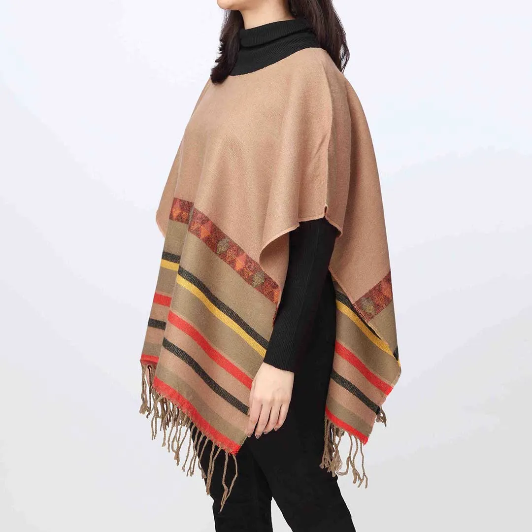 Khaki Cape Shawl PW3877