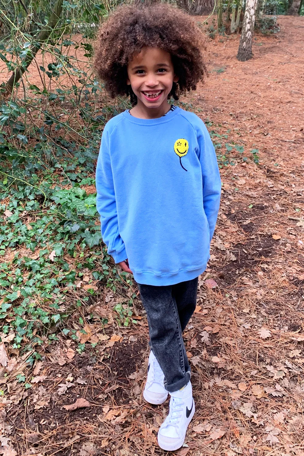 Kids Blue Balloon Sweatshirt