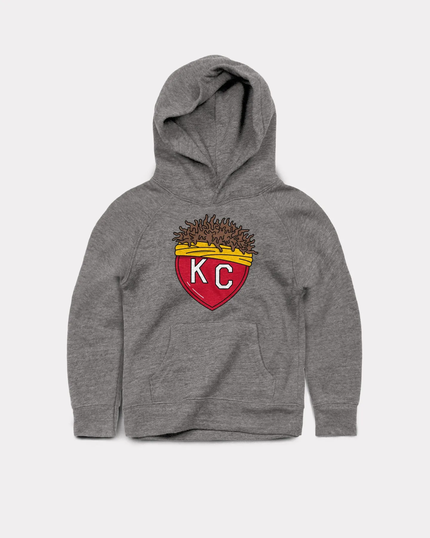 Kids Franchise KC Heart Vintage Grey Hoodie