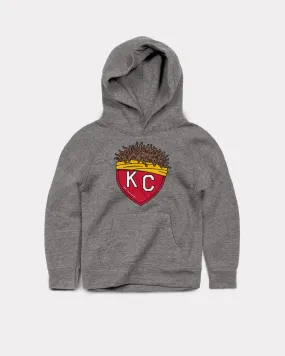 Kids Franchise KC Heart Vintage Grey Hoodie