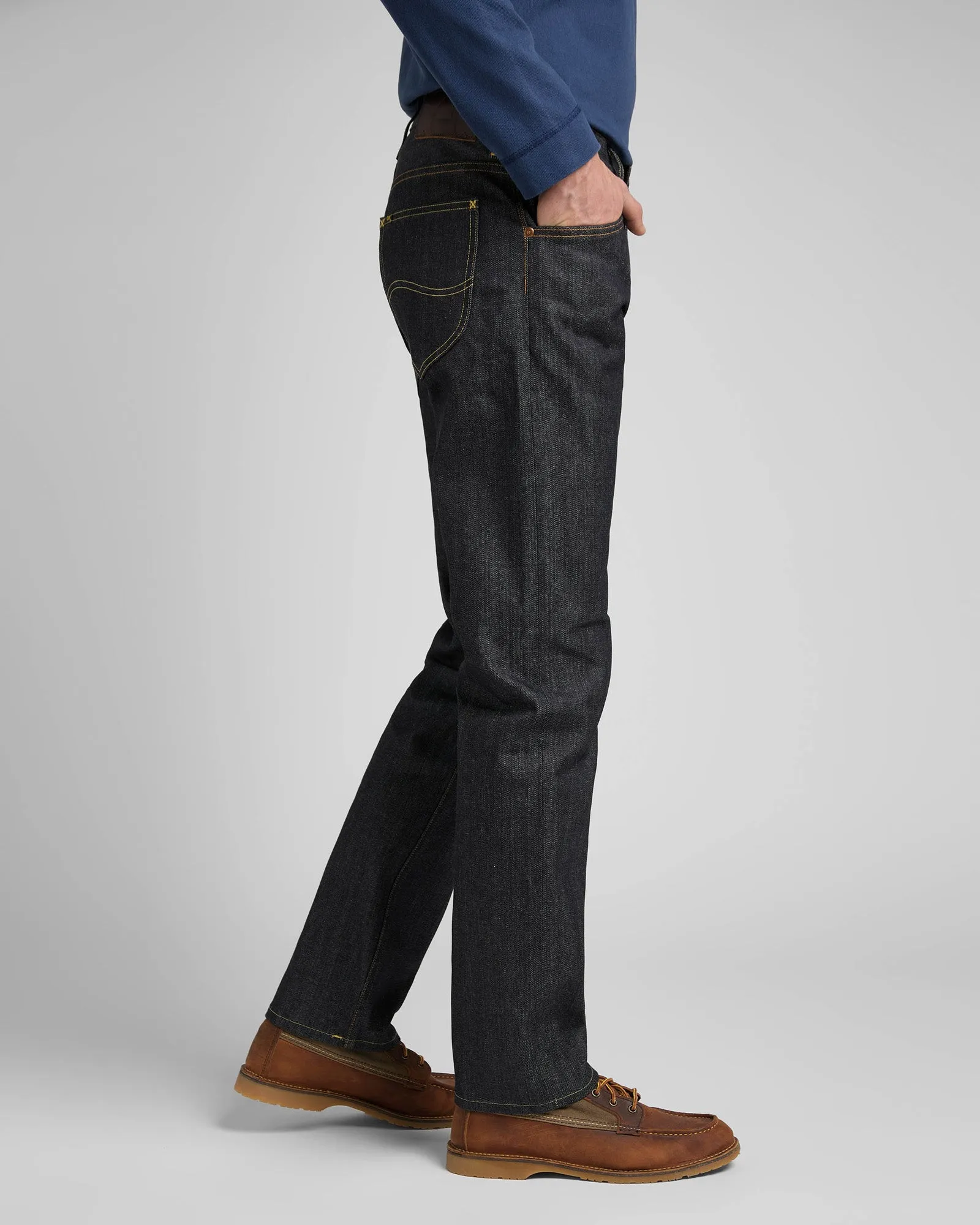 Lee 101 Z Relaxed Fit Recycled Cotton 15oz Selvedge Mens Jeans - Dry