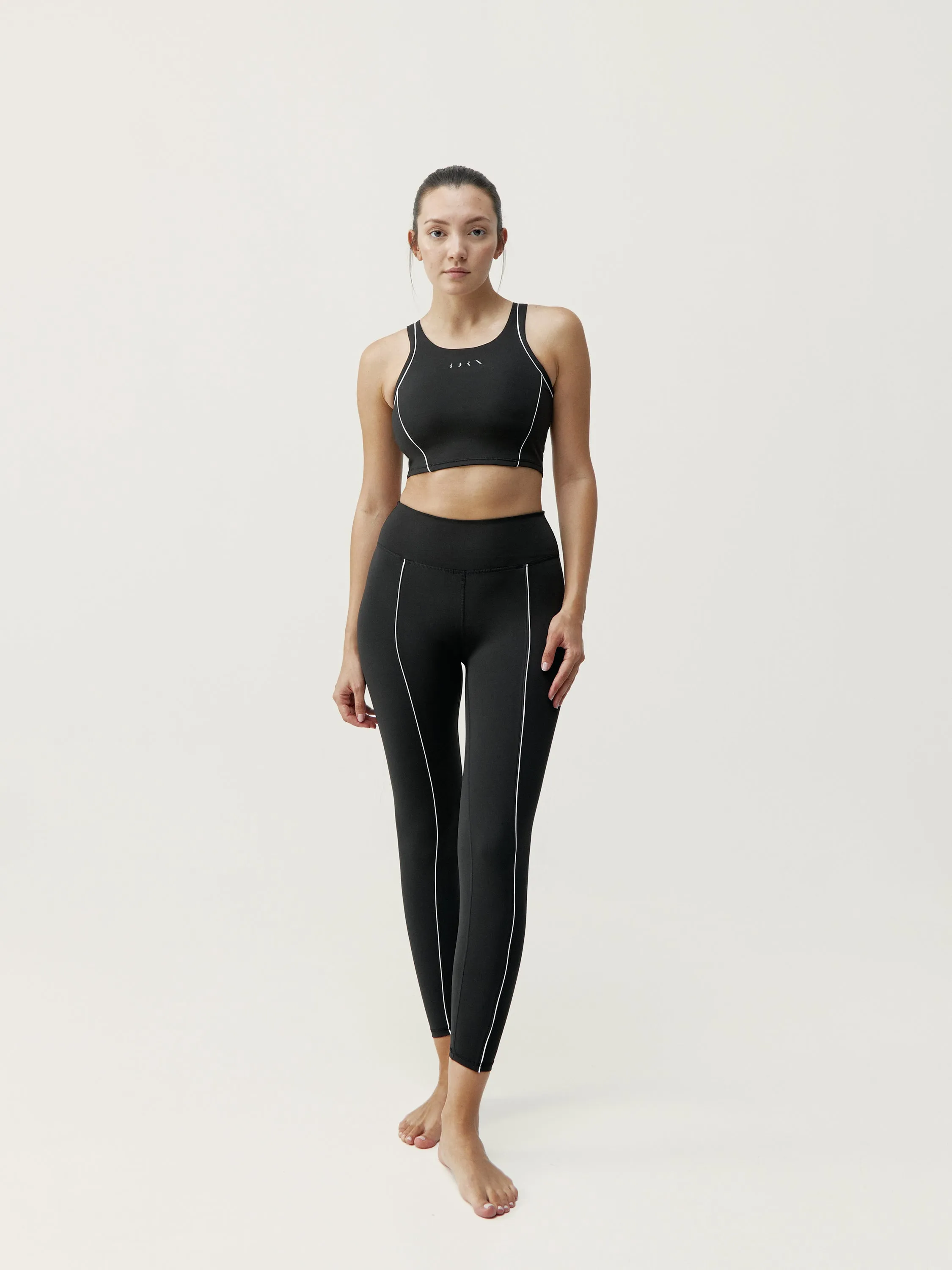 Legging Indra - Noir/Blanc Cassé