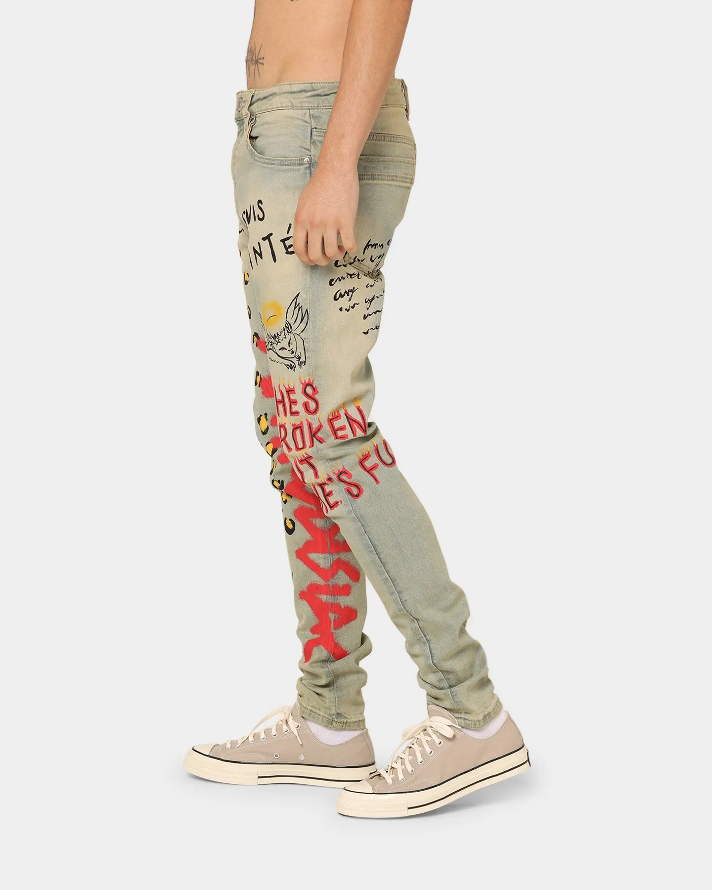 Lifted Anchors Detention Denim Jeans Blue