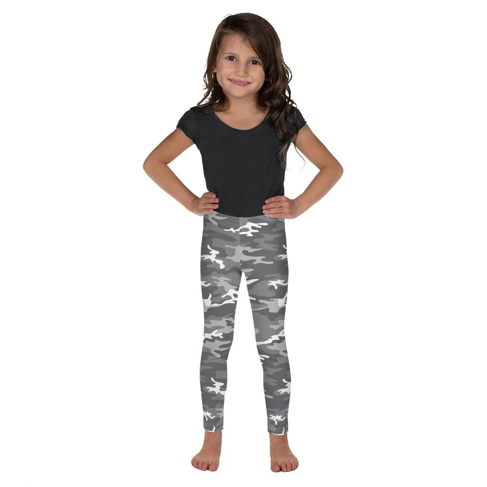 Light Grey Camo Kid's Leggings