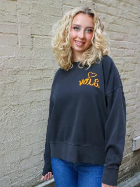 LivyLu Vols Lyric Puff Ink Sweatshirt