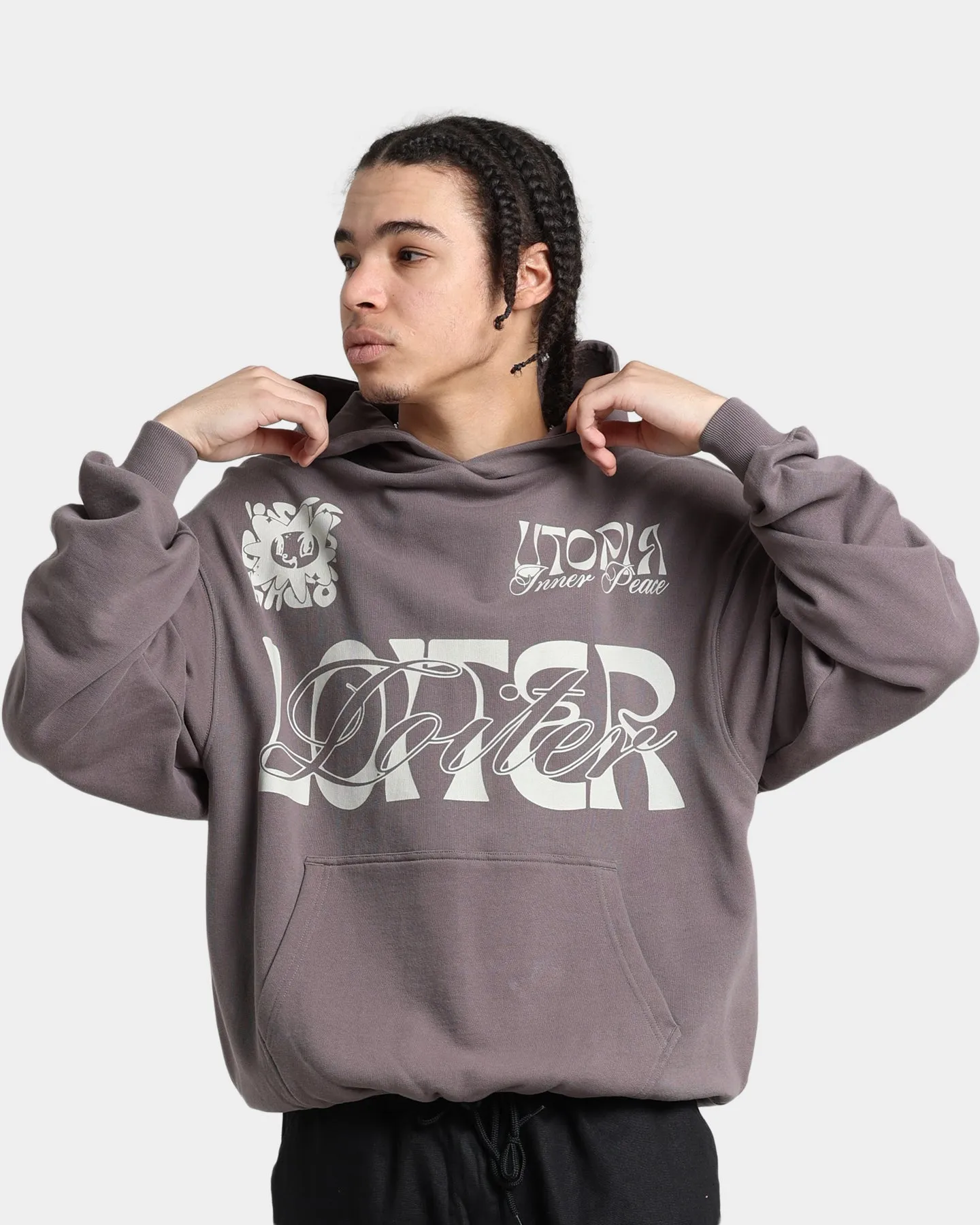 Loiter Inner Peace Hoodie Charcoal