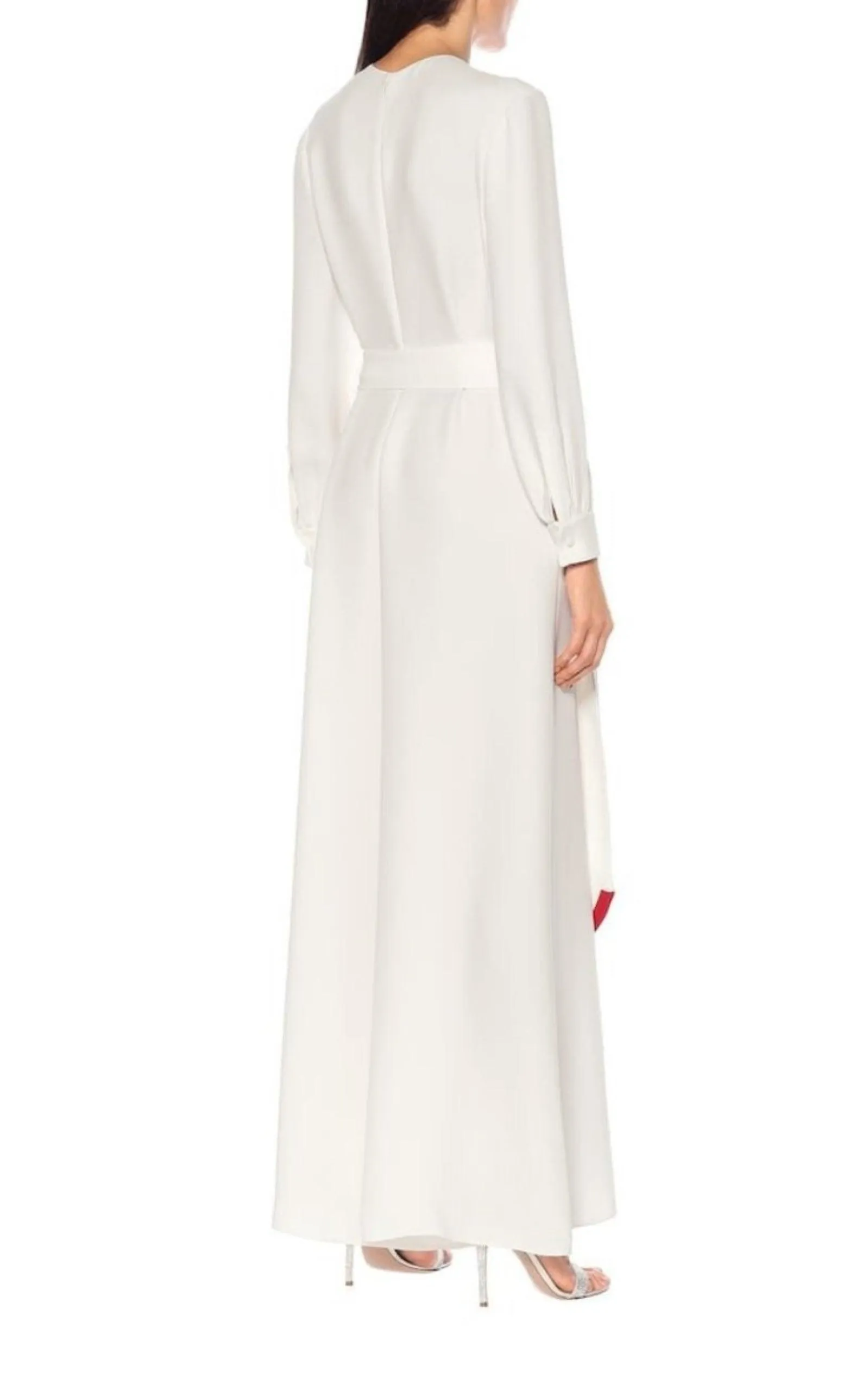 Long Couture Silk Cady Jumpsuit