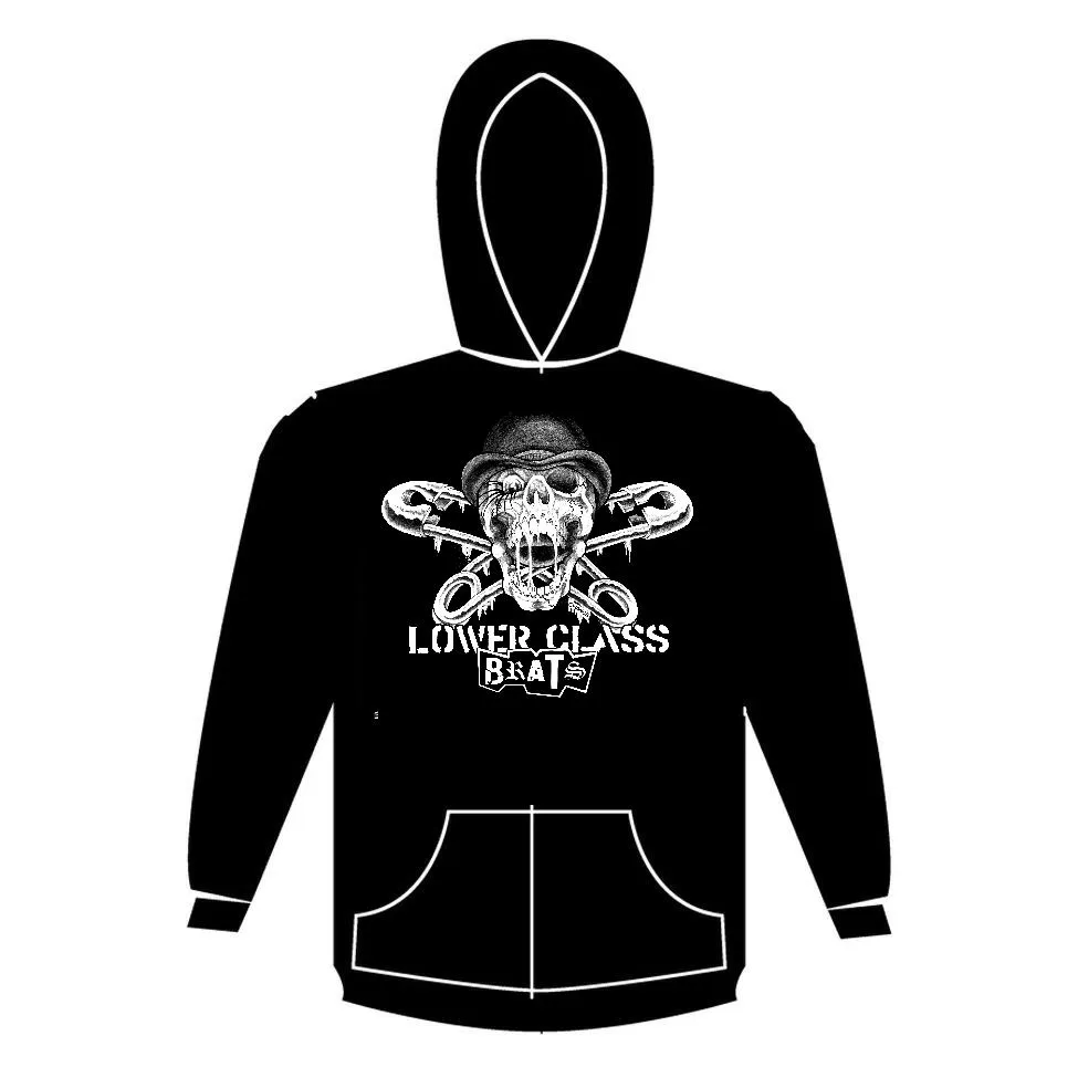 LOWER CLASS BRATS SKULL hoodie