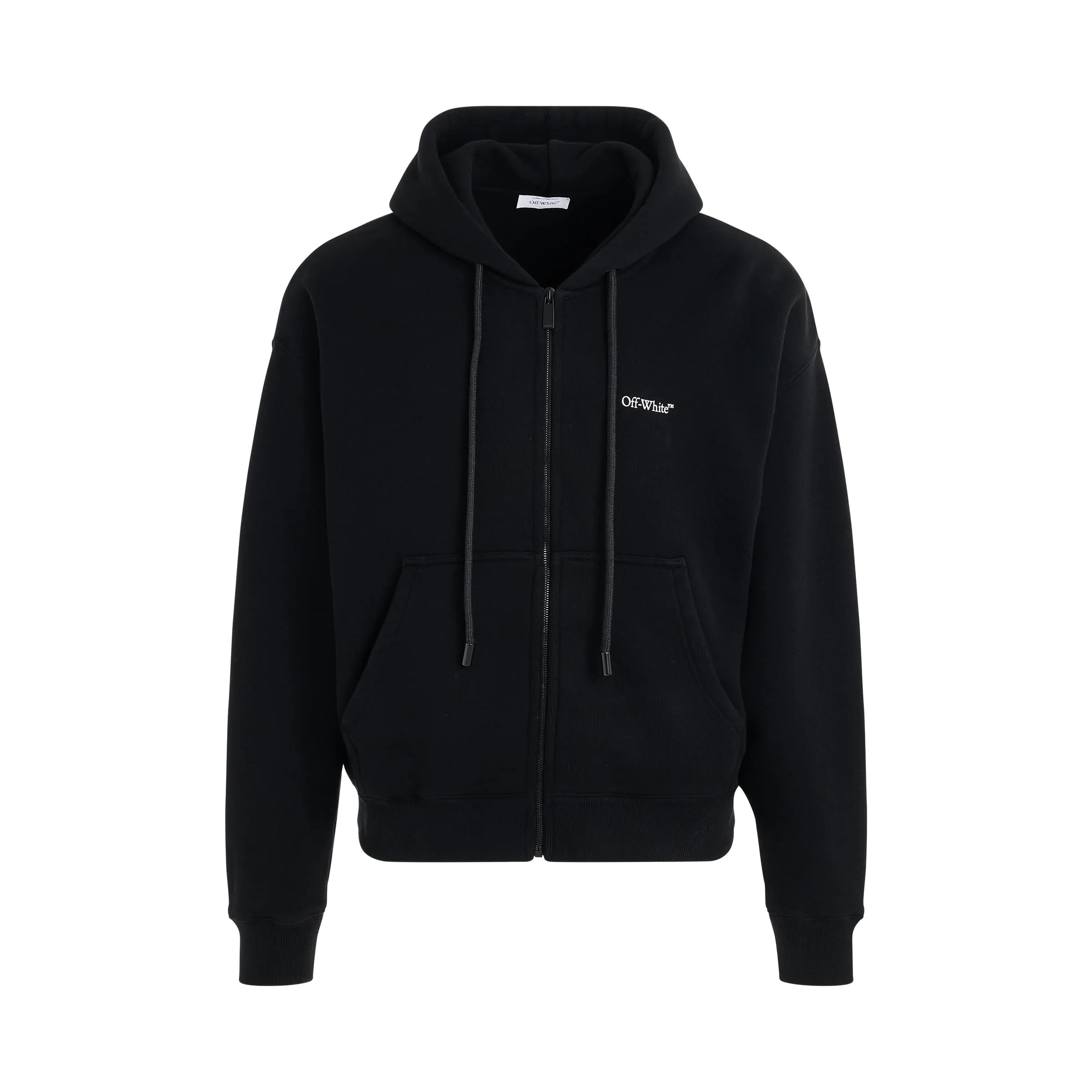 Lunar Arrow Skate Fit Zip Hoodie in Black