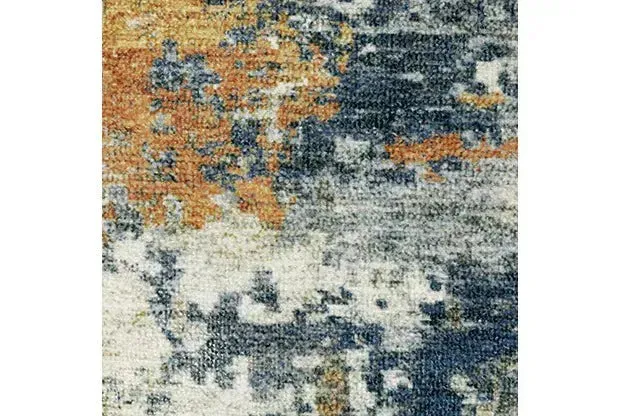 Malibu MAL05 Blue/Gold Rug