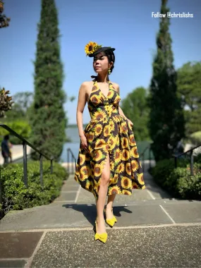 Marilyn Dress in sunflower