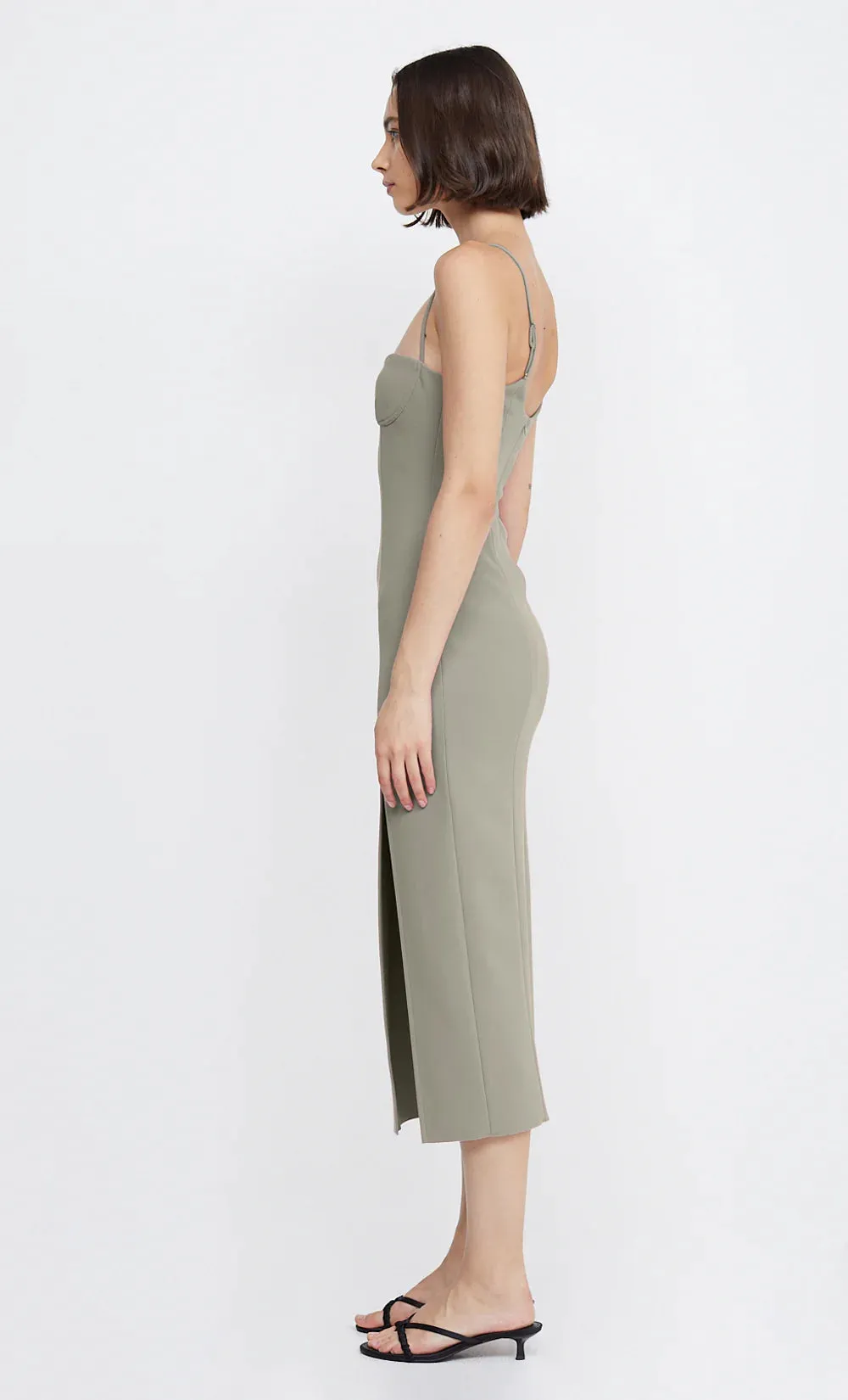 Marisol Midi Dress - Silver Sage