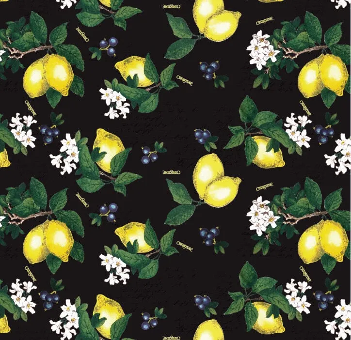 May Dress in Lemon Print