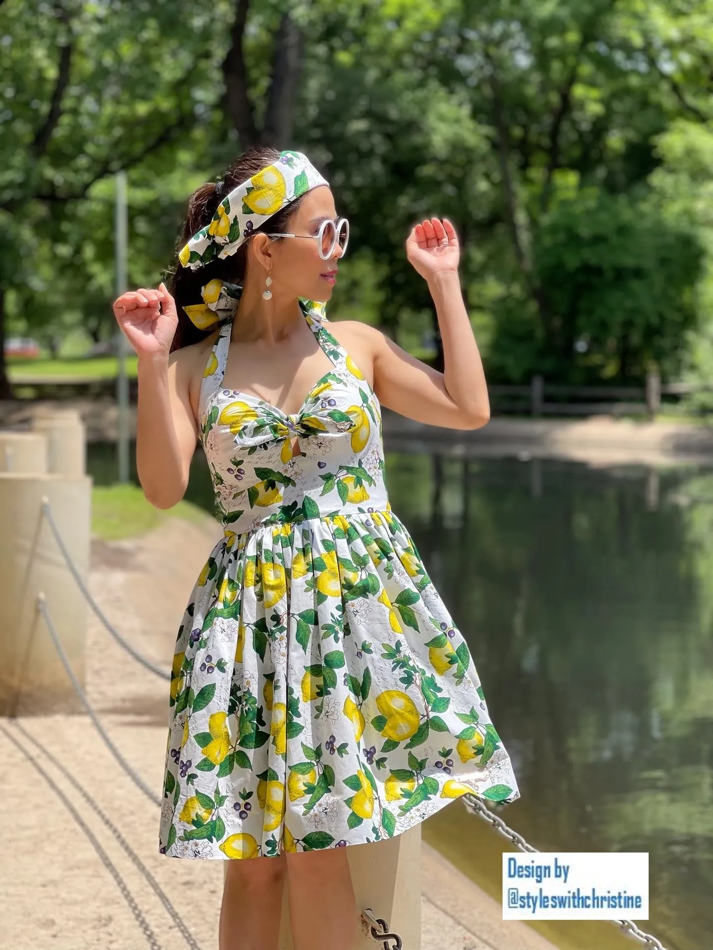 May Dress in Lemon Print