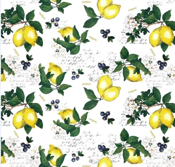 May Dress in Lemon Print