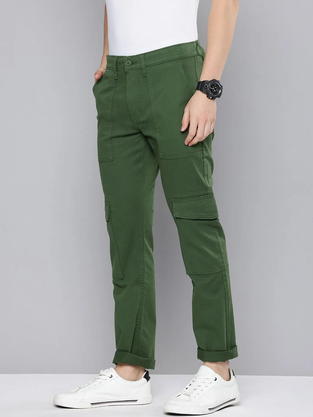 Men's 511 Slim Fit Olive Cargo Trousers