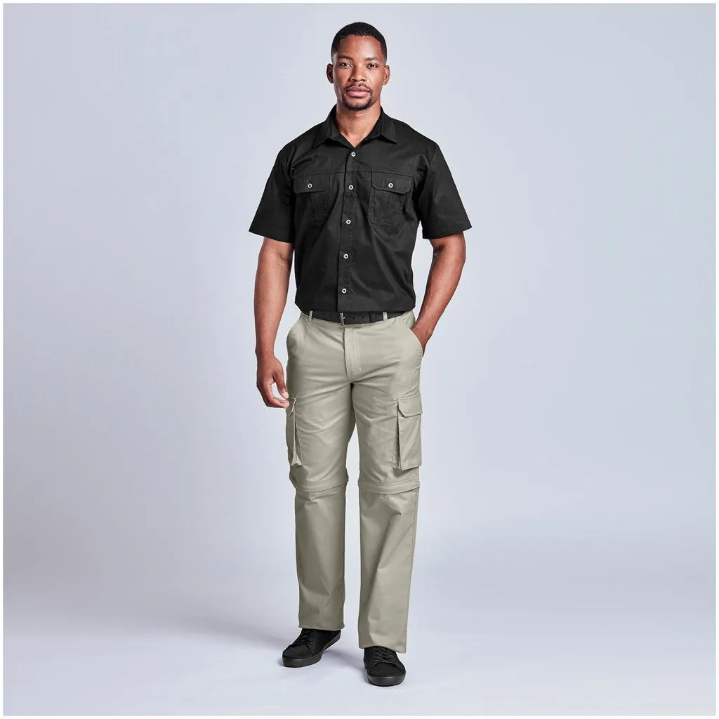 Mens Cargo Zip Off Pants