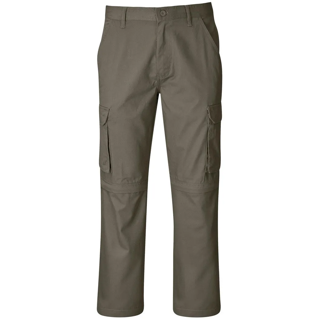 Mens Cargo Zip Off Pants