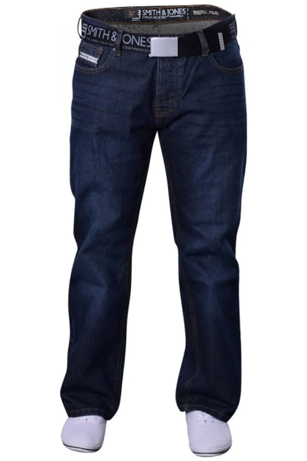 Mens Enrico Cotton Jeans with Belt