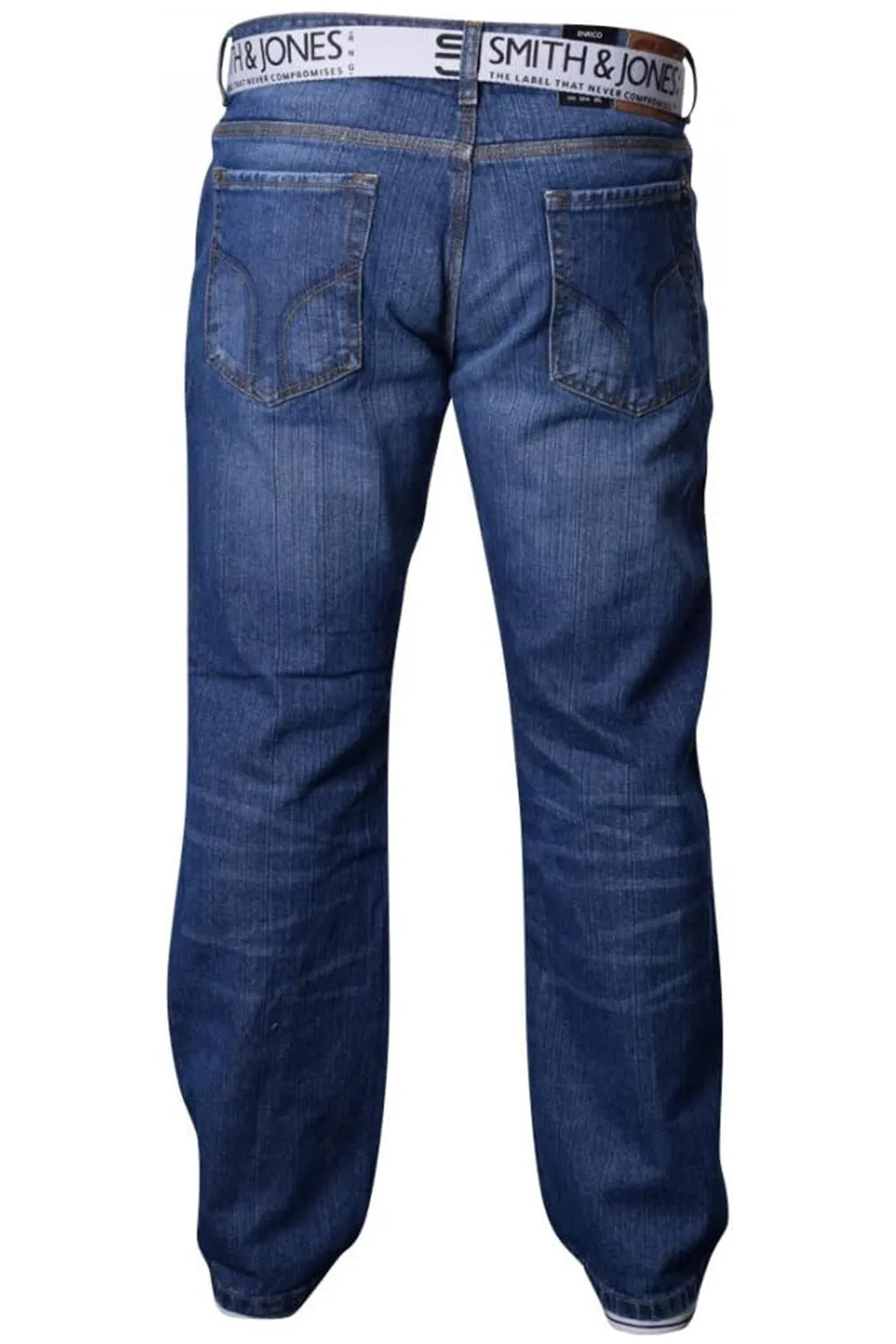 Mens Enrico Cotton Jeans with Belt