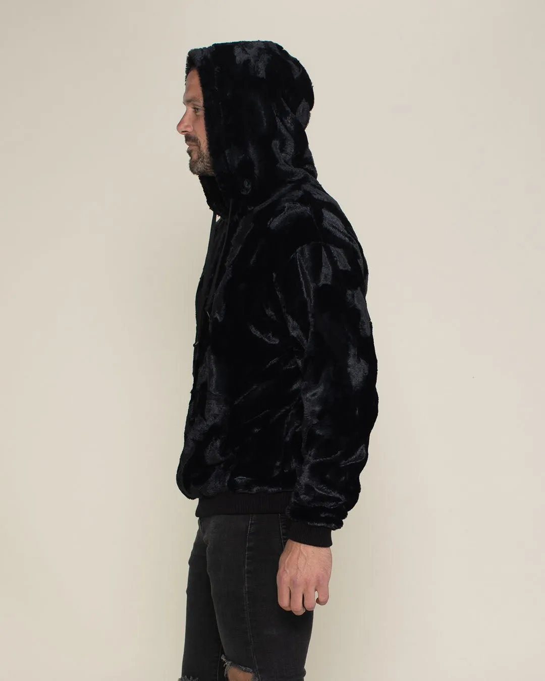 Men's Fur Hoodie | Black Panther