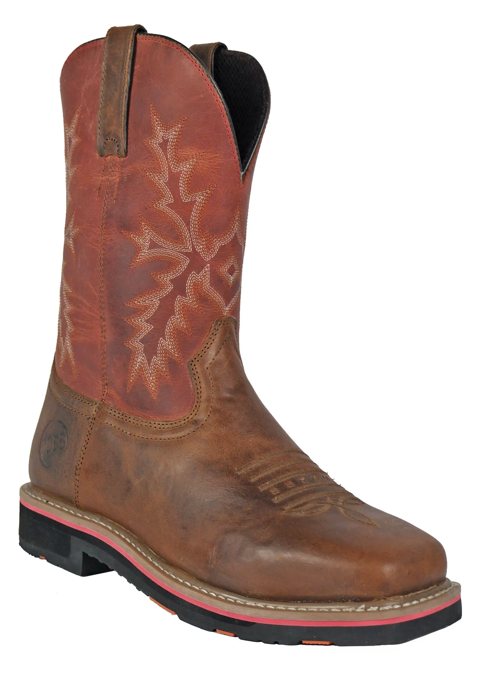 Men's Hoss Landon Cognac, EH, Pull On Western Soft Toe Boot