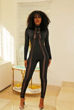 Mesh All Black -Jumpsuit