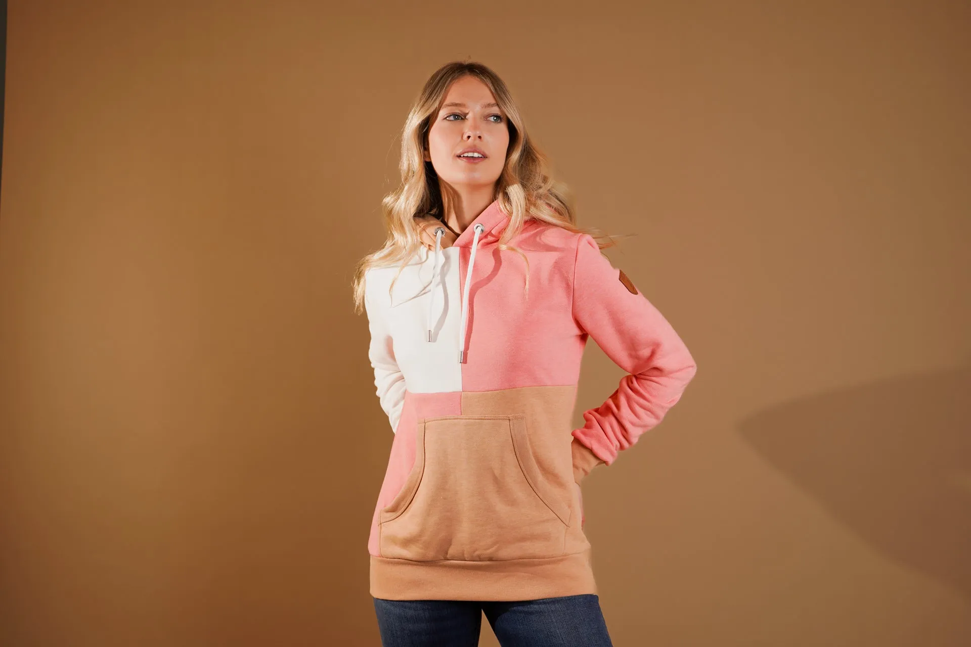 Milana Hoodie in Cookie/Guava