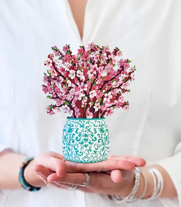 Mini Cherry Blossoms Pop-Up Card