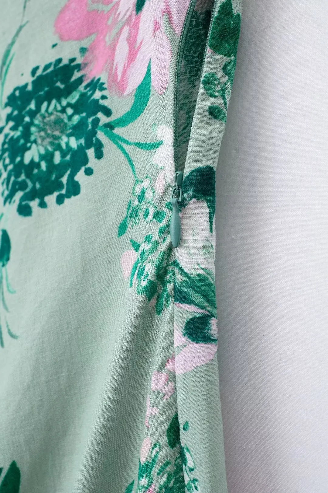 Mint Blossom Floral Slip Midi Dress