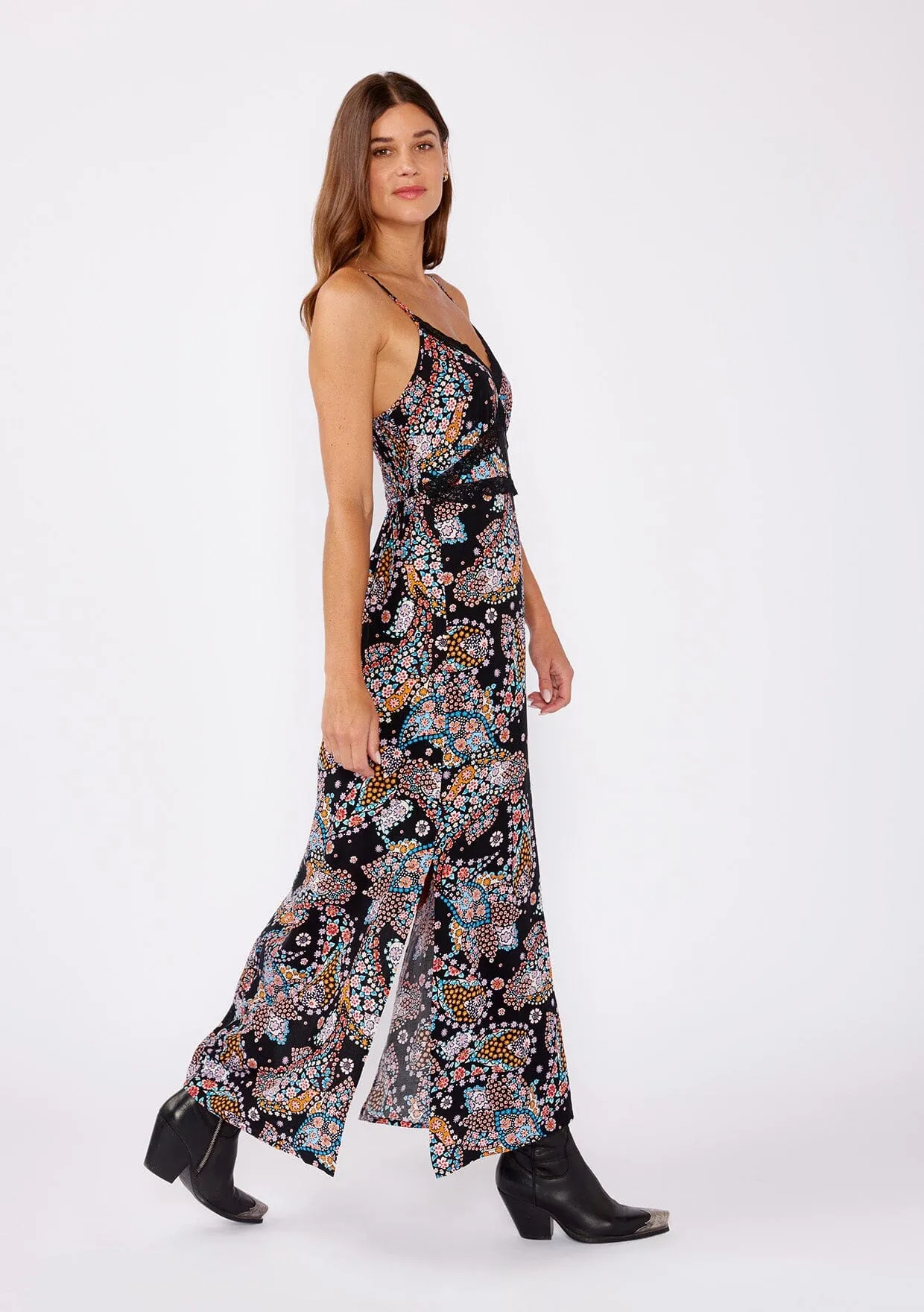 Moonlit Bouquet Slip Dress