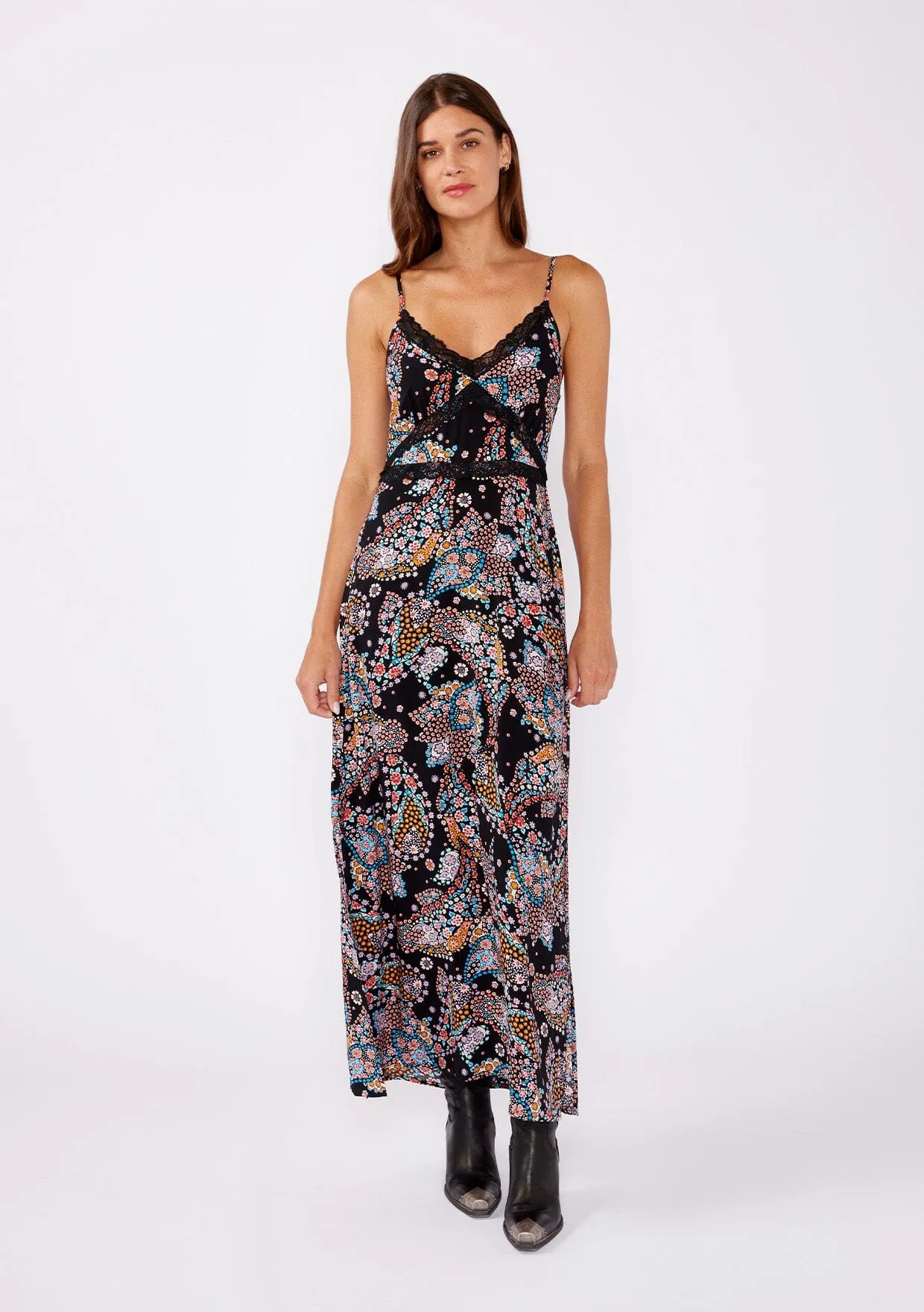 Moonlit Bouquet Slip Dress