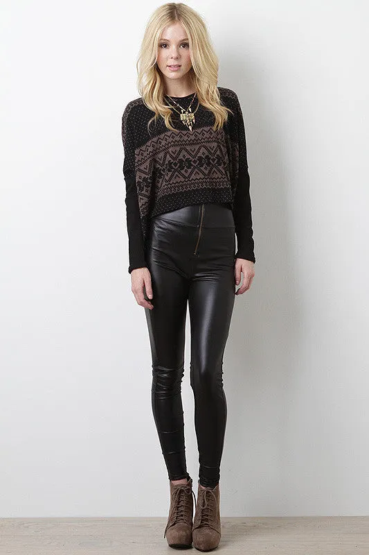 Mysterious Silhouette High Waist Leggings